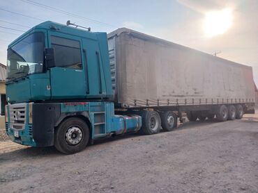 тягач двух мостовой: Сүйрөгүч, Renault, 2003 г., Тенттелген