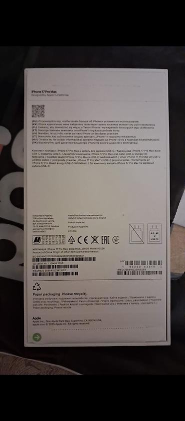 IPhone 17 Pro Max, 256 GB, Mavi — 2