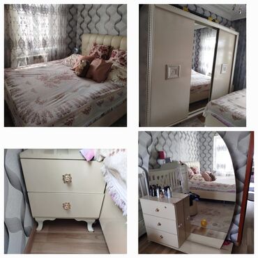 кровать двуспальная с матрасом: 2 təknəfərlik çarpayı, Dolab, Termo, Tumba