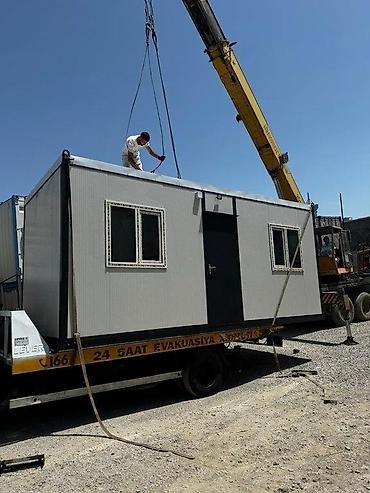 Konteyner 2.4 x 6 met sendviç paneldən yigilmış konteyner Sifarişe