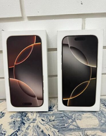 iphone 10 цены: IPhone 16 Pro, Жаңы, 256 ГБ, Natural Titanium, Кабель, Куту, 100 %