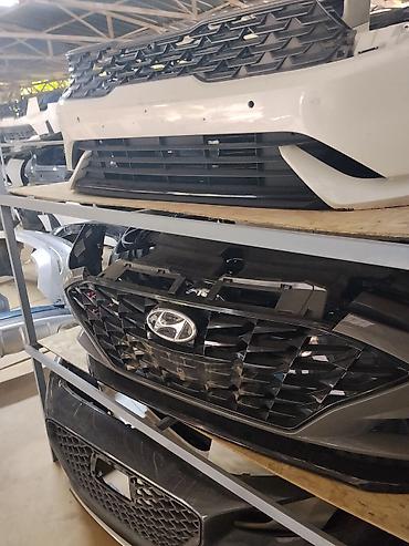 Передний бампер в сборе с решёткой радиатора Hyundai. Комплект at lalafo.kg Передний бампер в сборе с решёткой радиатора Hyundai. Комплект