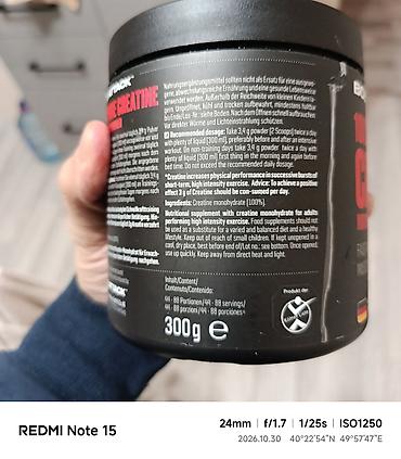 creatine monohydrate: Kreatin Çəki: 201 - 500 g, İşlənmiş — 4