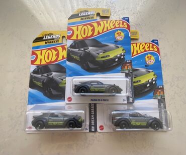 заказать модель машины: Hot Wheels Legends Winner Mazda MX-5 Miata modeli. Boz və yaşıl