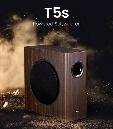 Dinamiklər və kolonkalar: Edifier  T5s / Brown Powered Active Subwoofer ✨ 8 düymlük uzun — 1