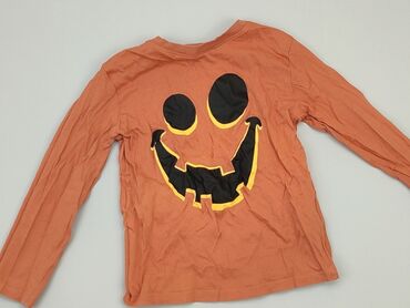 pomarańczowe bluzki: Bluzka, H&M, 5-6 lat, 110-116 cm, stan - Bardzo dobry