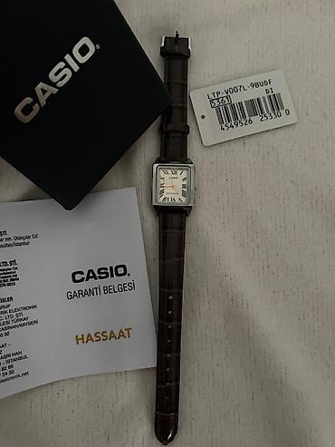 Aksesuarlar: CASIO qadın qol saatı – LTP-V007L-9BUDF yenidir, heç geyinməyib — 1