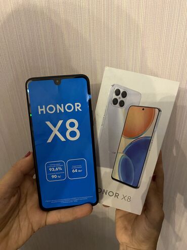 honor pad 8 qiyməti: Honor 128 GB, rəng - Qara, Barmaq izi, Face ID