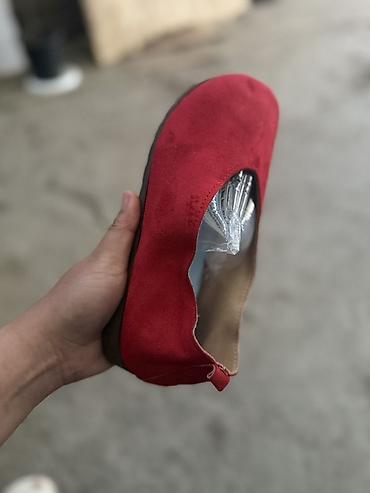 Туфли: Женские балетки из искусственной замши - Модель: лаконичные балетки — 1