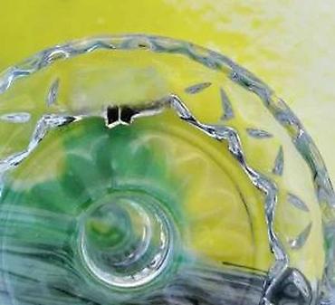 Ostali kućni dekor: Vintage Crystal Zaječar držač za prstenje. Starinski kristalni držač — 1