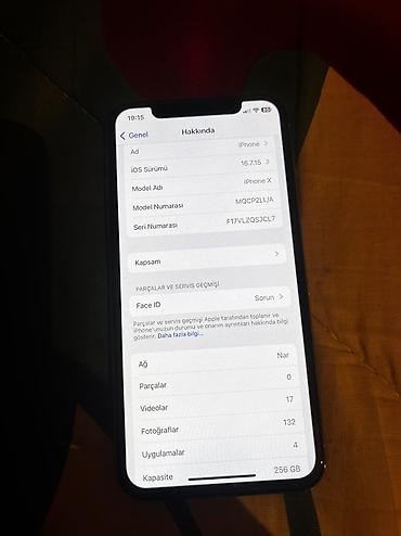Apple iPhone: IPhone X, 256 GB, Gümüşü — 12