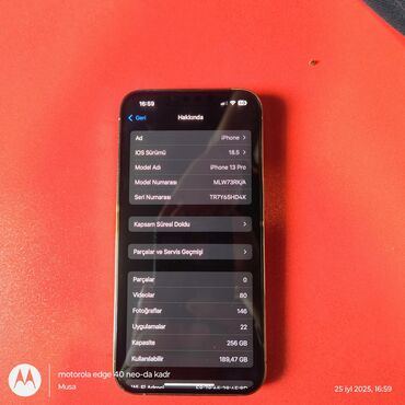 усилители б у: IPhone 13 Pro, 256 ГБ, Matte Gold, Отпечаток пальца, Face ID