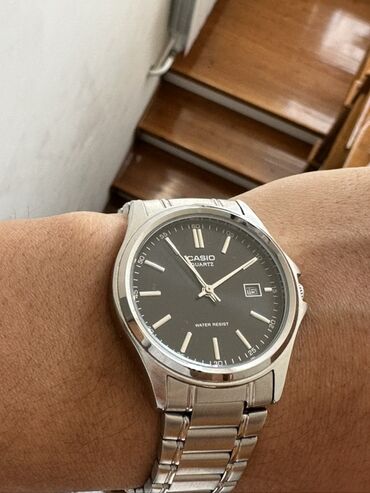 кепка мерседес: Классические часы часы, Casio, Япония, Водонепроницаемые, Мужские, Б/у