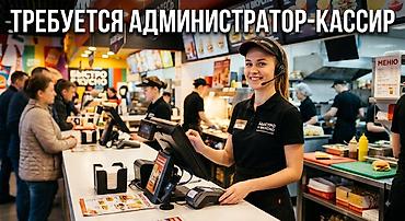 распределить: Требуется Кассир фаст-фуд заведения — 1