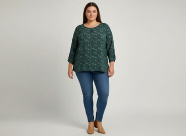 bluzki pod marynarkę plus size: Women's blouse, size 3XL