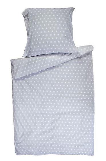 decije jastucnice: Posteljina 140x100 cm – Grey Stars Udoban set za dečji krevetić sa — 1