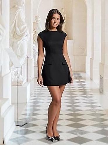 Haljine: 💫Crna mini haljina – elegantan A-kroj
✅1800 din — 2