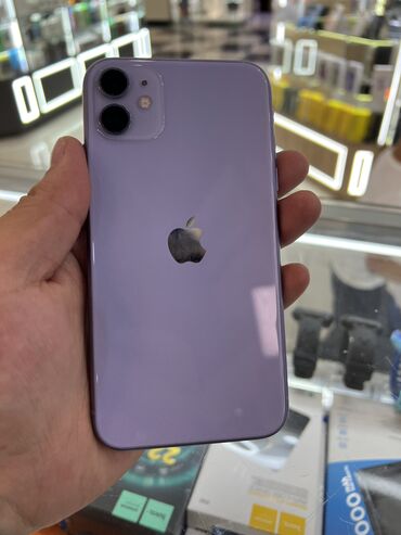 корпус айфон 12: IPhone 11, Б/у, 128 ГБ, Deep Purple, Защитное стекло, Чехол, 74 %
