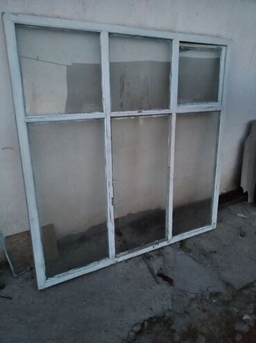 двери деревянные бу: Продам окна размер 1,53/1,53 б/у есть 8 штук цена 1200 сом