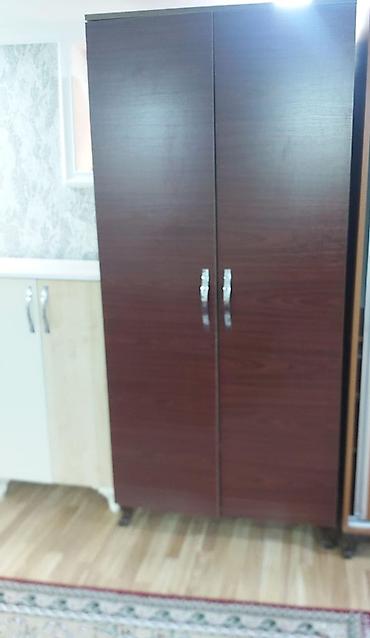 İkiqapılı şkaf - Material: laminat/LDSP, tünd qəhvəyi taxta lalafo.az -da İkiqapılı şkaf - Material: laminat/LDSP, tünd qəhvəyi taxta