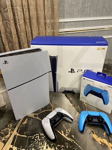 playstation service: PlayStation 5 slim 1TB yadaş orginal 2 pult verilir pultu elə