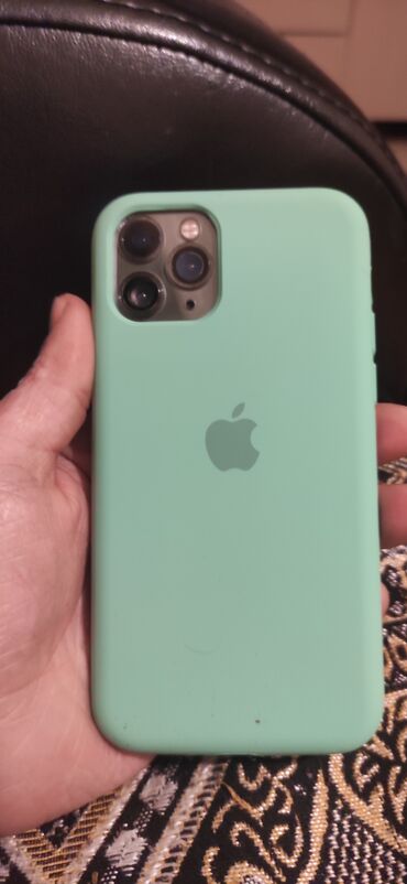 Apple iPhone: IPhone 11 Pro, 256 GB, Alpine Green, Zəmanət, Barmaq izi, Simsiz şarj