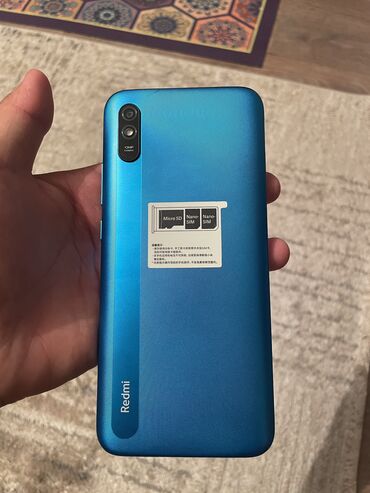 Redmi: Redmi, Redmi 9A, Б/у, 32 ГБ, цвет - Голубой, 2 SIM