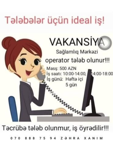 tecili isci teleb olunur 2023: Həkim tələb olunur, 30-45 yaş, Təcrübəsiz, 5/2