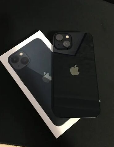 айфон не дорого: IPhone 13, Б/у, 128 ГБ, Black Titanium, Защитное стекло, Кабель, Коробка, 79 %