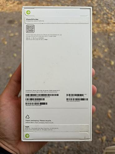 айфон хs ош: Apple iPhone 18 Pro Max, 256 GB, цвет Burgundy.
Новый запечатанный — 2