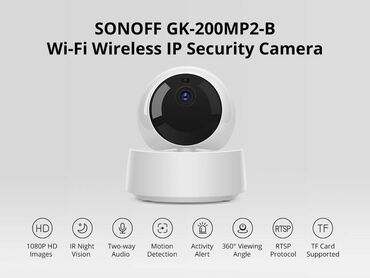 ip camera baku: Wi-Fi Simsiz IP təhlükəsizlik kamerası "GK-200MP2-B" 360° əhatə