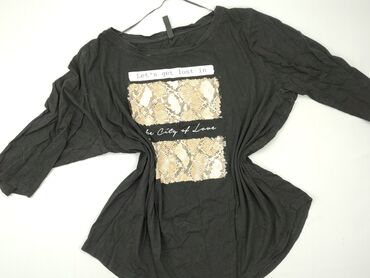 czarne t shirty basic: Blouse, 8XL (EU 56), condition - Very good