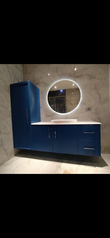 Sifarişlə qonaq dəstləri: Hamam mebeləri Moydadırlar dolablar led işığlı güzgülər duş kabinələr — 29