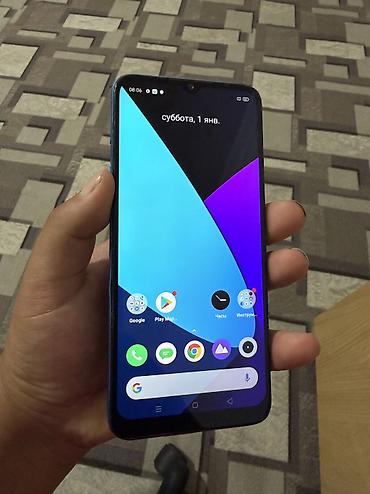 Realme C3, Б/у, 32 ГБ, цвет - Голубой, 2 SIM