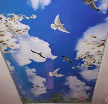 Натяжной потолок: Натяжной потолок 3D потолки, Глянцевое, Матовое Бесплатная консультация, Демонтаж, Бесплатный замер — 8