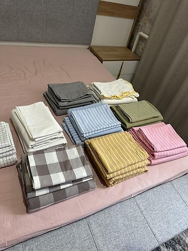 bed sheets: Комплекты постельного белья из натуральной ткани хлопок чистый — 1