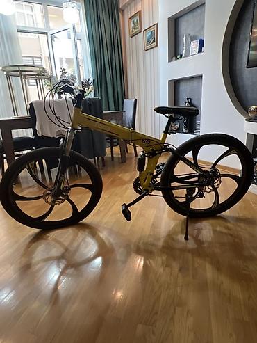 İdman velosipedləri: Qatlanan dağ velosipedi – 26” magnezium təkərlərli arxa tormuz əyləci — 1
