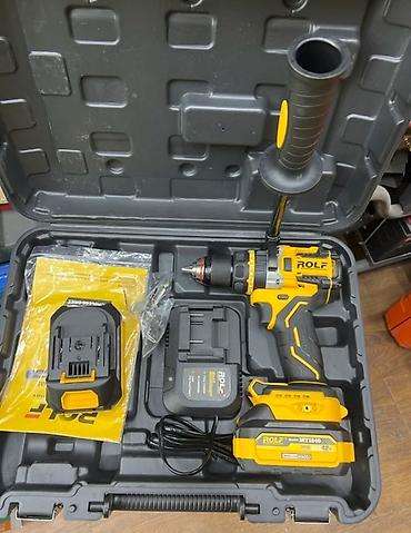brushless: Аккумуляторная ударная дрель-шуруповерт ROLF MT1840 в кейсе — 1