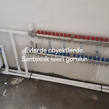 Сантехнические работы: Evlər və obyektlər üçün santexnik xidmətləri Gördüyümüz işlər: - — 1