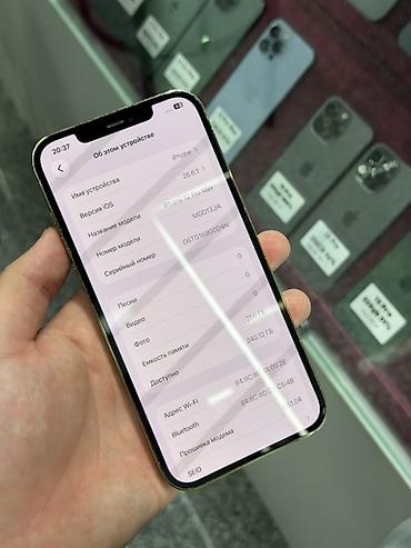 iphone duo: IPhone 12 Pro Max, Б/у, 256 ГБ, Matte Gold, Защитное стекло, Чехол, Кабель, В рассрочку, 93 % — 5