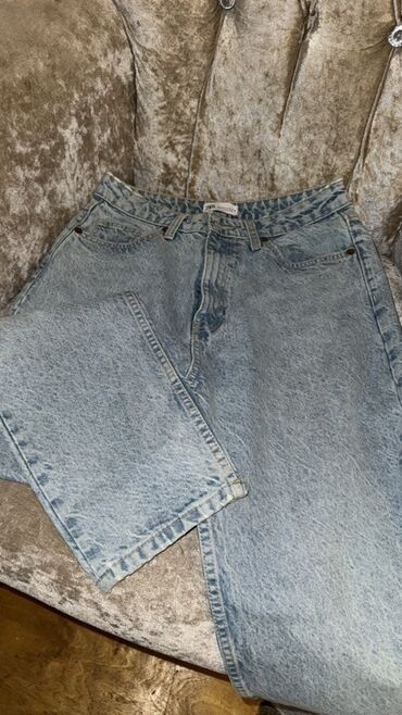 cins pencekler 2022: Джинсы, Zara, L (EU 40), цвет - Синий