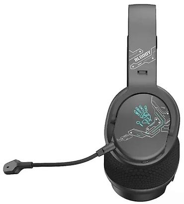 Zvučnici, slušalice i mikrofoni: Gaming slušalice Bloody (crno izdanje) sa mikrofonom - Bežična veza — 2