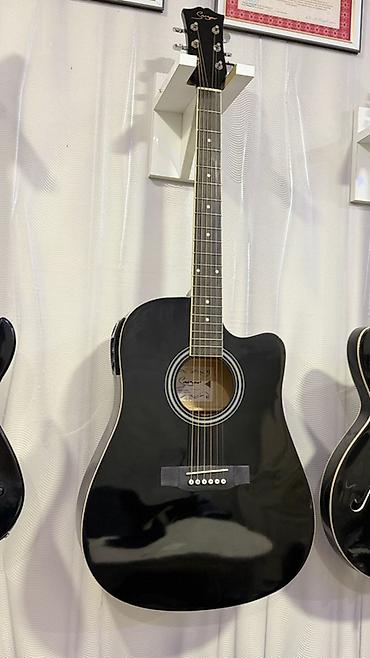 gitara capo: Elektro-akustik gitara — Smiger GA-H11-BK - Korpus: dreadnought — 5