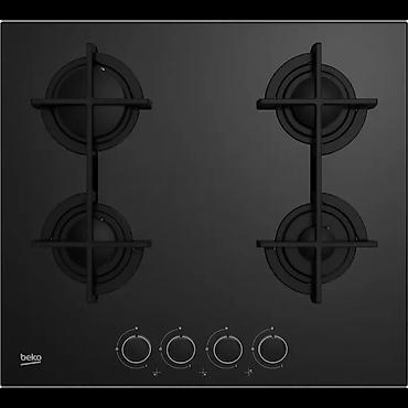 qaz sobalari: Beko HILG 64225 SB Qazlı Bişirmə Paneli – 4 Gözlü Müasir dizayn və — 1