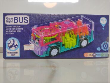 Игрушки: Игрушка автобус. Красивый свет и приятная музыка подарит ребенку at lalafo.kg Игрушки: Игрушка автобус. Красивый свет и приятная музыка подарит ребенку