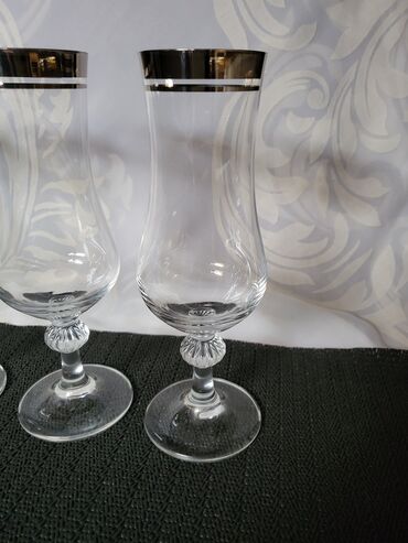 Ostali antikviteti: Case kristal 1960g+ za vino italijanske. Kristalne case,perfektne,sve — 12