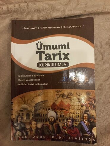 ruslan rzayev ümumi tarix: Umumi tarix Anar Isayev.6 ay islenib.Temiz ve seliqelidir