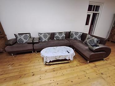 ucuz divan: Divan və kreslo desti 2.10 *2.80 ölçü künc divan 105 ölçü kreslo - — 4