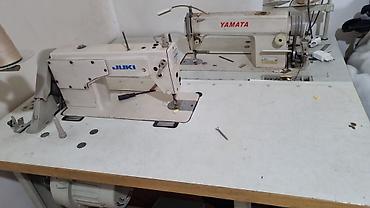 juki: Sənaye tikiş maşınları dəsti - Markalar: Juki (sol tərəf) və Yamata — 1