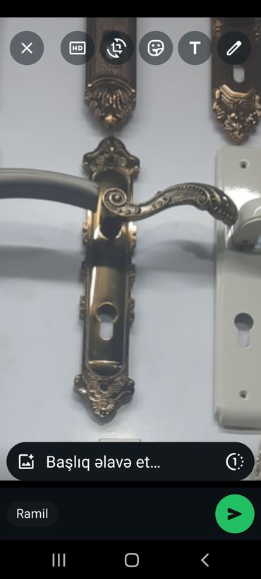 Qapı zamokları: Qapı üçün tam dəst: mexanizm, silindr, rozetkalar və dəstək - Daxili — 15